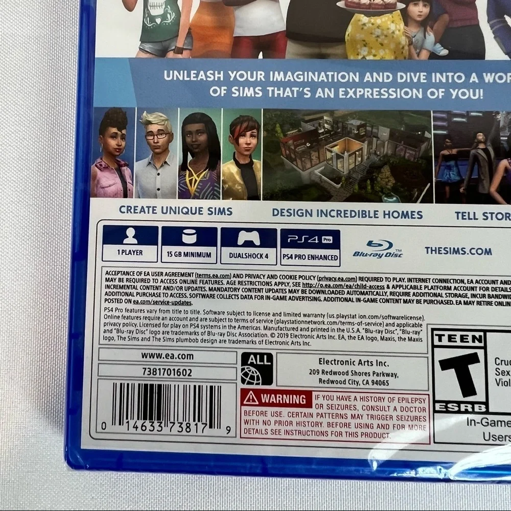 NEW Sims 4 PS4 PlayStation 4 Video Game